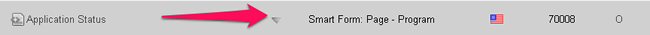 Click Arrow to View smart form example
